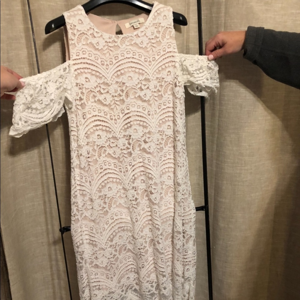 White lace dress